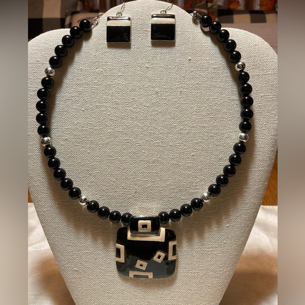 Three Necklace And Earring Sets Bundle
